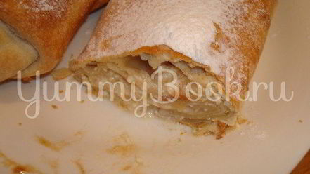 Рецепт штруделя с яблоками и творогом