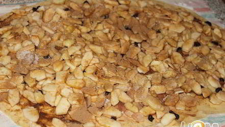Рецепт штруделя с яблоком и корицей под кремом англес
