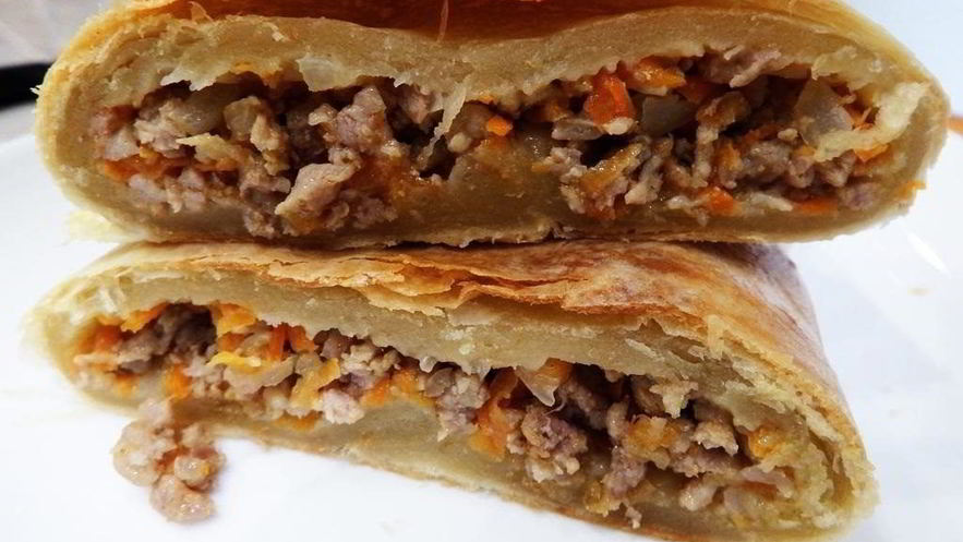 Рецепт штруделя со свининой