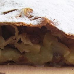 Рецепт Цельнозернового яблочного штруделя