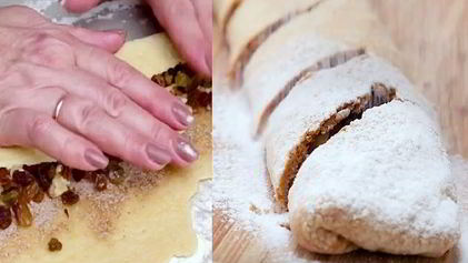 Рецепт Вишневого штруделя с корицей