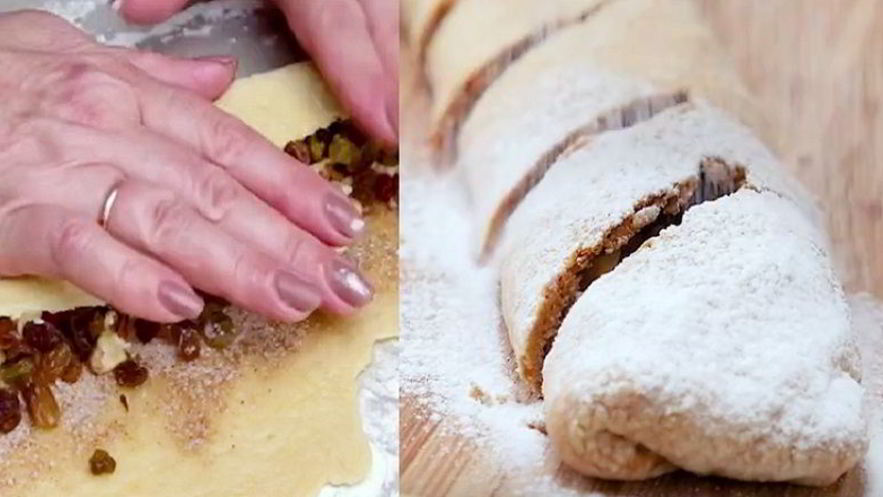 Рецепт вишневого штруделя с корицей