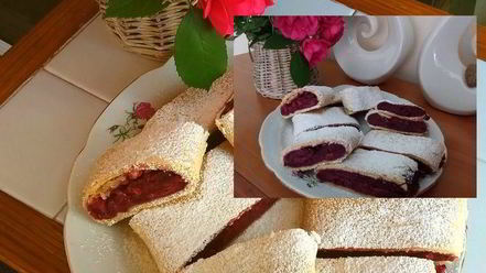 Рецепт вишневого штруделя