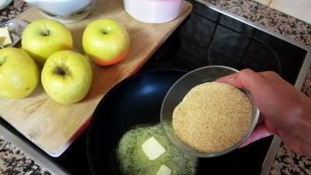 Рецепт яблочного штруделя с грецкими орехами