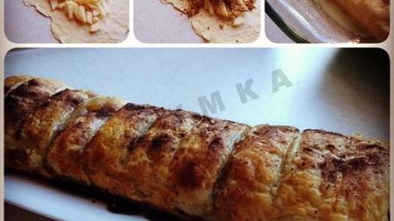 Рецепт яблочного штруделя с кислыми яблоками