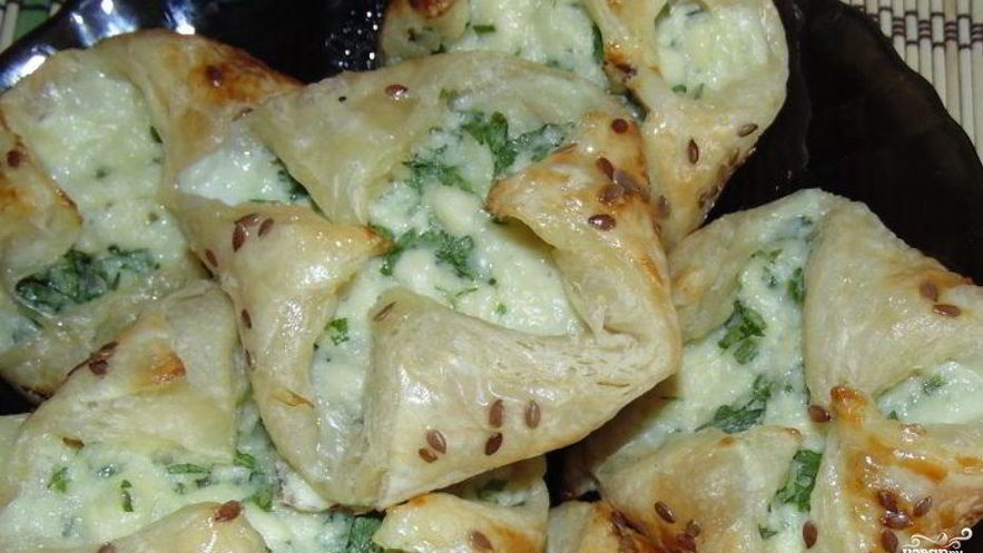 Рецепт слоек из слоеного дрожжевого теста