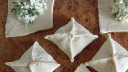 Рецепт слоек из слоеного дрожжевого теста