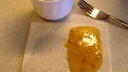 Рецепт слоек с абрикосовым джемом и сливовым конфитюром