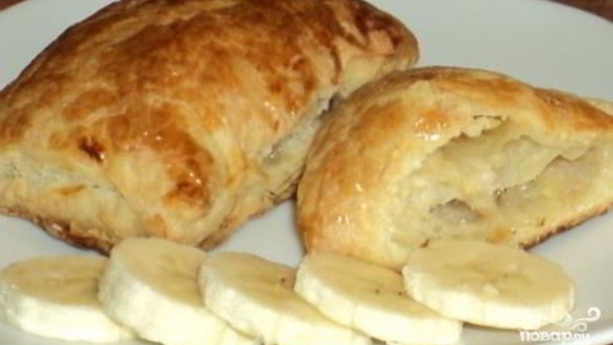 Рецепт слоек с бананом