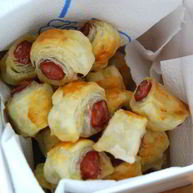 Рецепт Слоек с колбасой