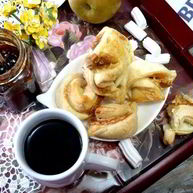 Рецепт Слоек с маршмеллоу и орехами