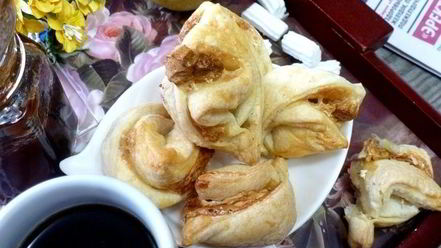 Рецепт слоек с маршмеллоу и орехами