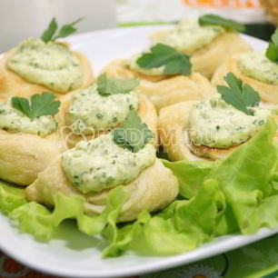 Рецепт Слоек с сырной пастой