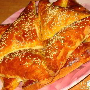 Рецепт Слоек с сыром и копченой курицей