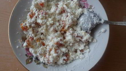 Рецепт слоек с творогом, курагой и орехами