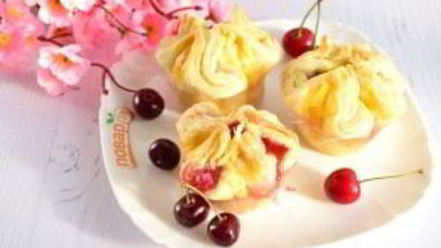 Рецепт слоек с вишней