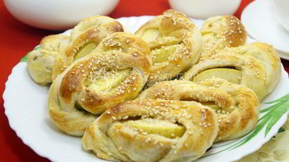 Рецепт Слоек с яблоками