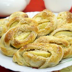 Рецепт Слоек с яблоками