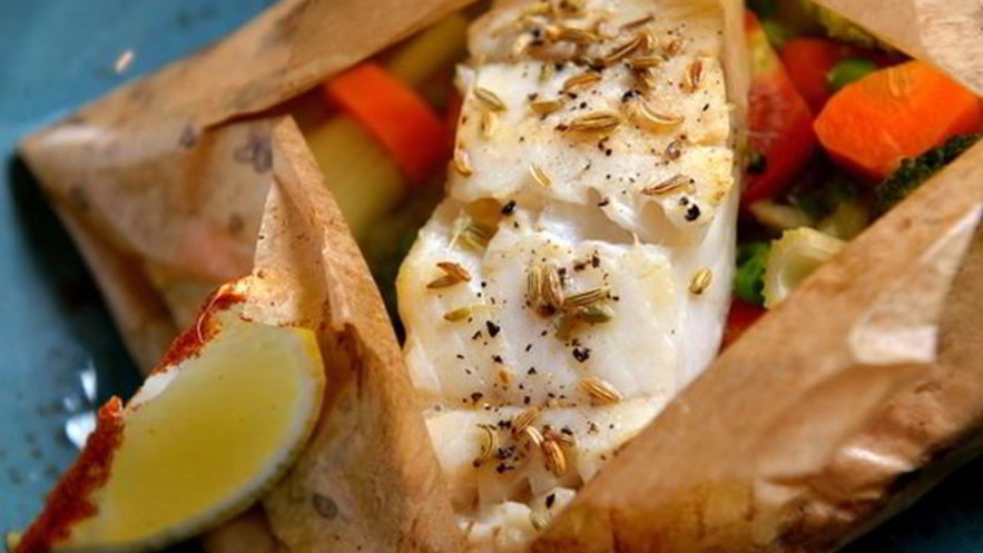 Рецепт средиземноморских рыбных конвертиков