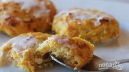 Рецепт морковна-яблочных сырники в ванильном соусе