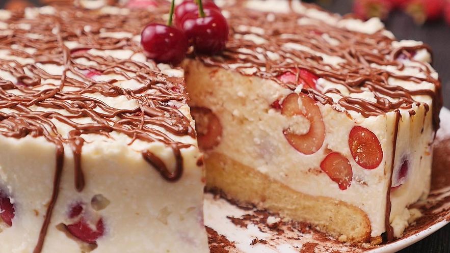 Рецепт сырника с черешней