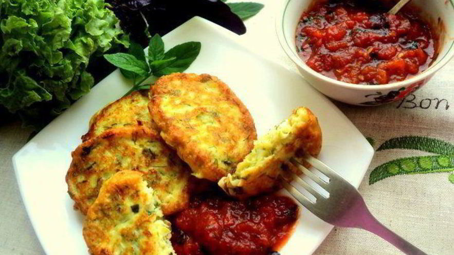 Рецепт сырников с кабачками и зеленью