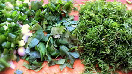 Рецепт сырников с кабачками и зеленью