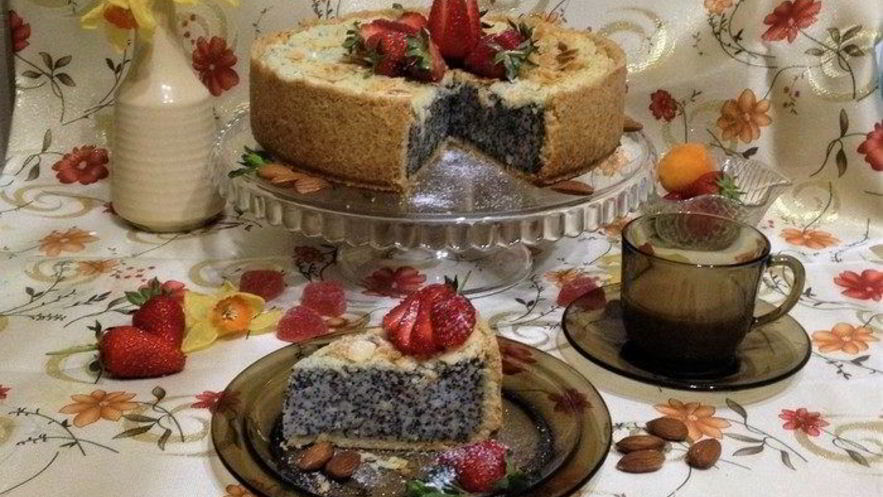 Рецепт творожника с маком и миндалем