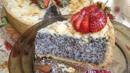 Рецепт творожника с маком и миндалем