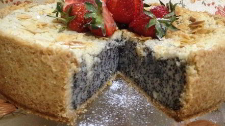 Рецепт творожника с маком и миндалем