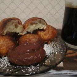 Рецепт Творожников банановых с шоколадной помадкой