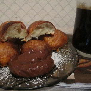 Рецепт Творожников банановых с шоколадной помадкой