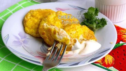 Рецепт запеченных нежных сырников из творога и риса