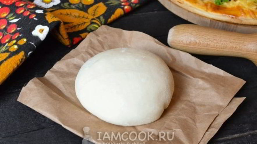 Рецепт быстрого теста для пиццы с сухими дрожжами