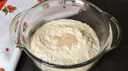 Рецепт быстрого теста для пиццы с сухими дрожжами