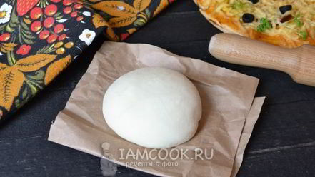 Рецепт быстрого теста для пиццы с сухими дрожжами