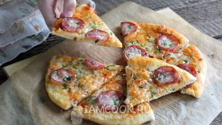 Рецепт дрожжевого теста для пиццы на молоке