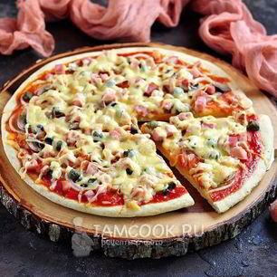 Рецепт Хрустящего теста для пиццы