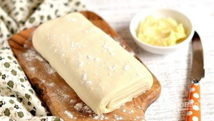 Рецепт Слоеного теста без яиц