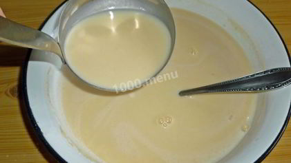 Рецепт Теста на блины на сыворотке