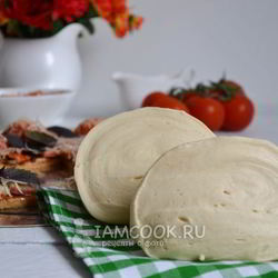 Рецепт Тонкого теста для пиццы без дрожжей