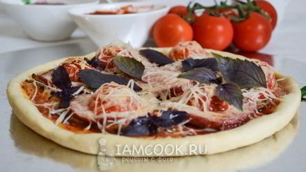 Рецепт тонкого теста для пиццы без дрожжей