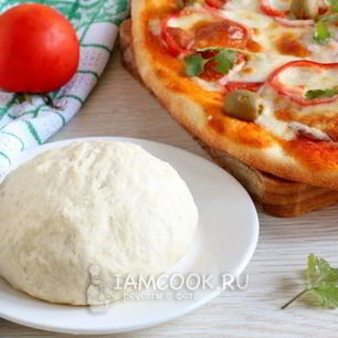 Рецепт Тонкого теста для пиццы