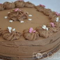 Бисквитный торт с шоколадным кремом