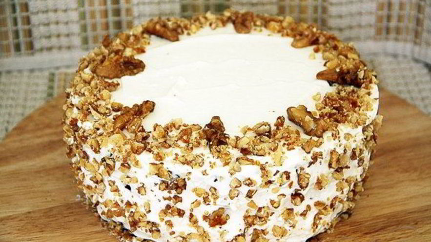 Рецепт быстрого торта из орехов