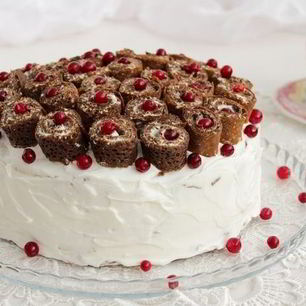 Рецепт Черемухового блинного торта