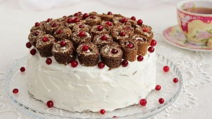 Рецепт Черемухового блинного торта