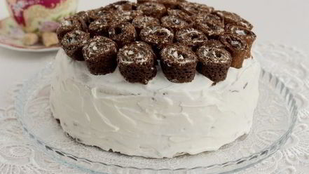 Рецепт черемухового блинного торта