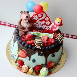 Рецепт Детского торта маша и медведь