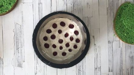 Рецепт фисташкового торта с малиной